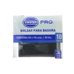 BOLSA BASURA 50x70 PLANA VIRUTEX 10 UNID