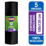 BOLSA BASURA BIOROLLO 100X120 VIRUTEX 5UN