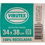 BOLSA BASURA ROLLO 34x38 50 UN BLANCA VTX PRO