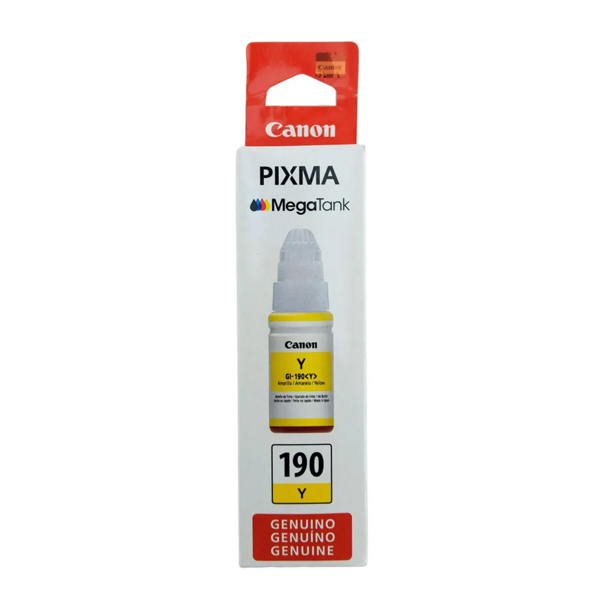 BOTELLA GI-190Y YELLOW PIXMA CANON 3 BOTELLA GI-190Y YELLOW PIXMA CANON - Imagen 1