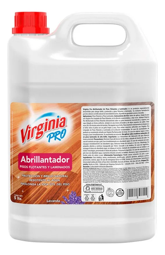 CERA LIQUIDA PISO DE MADERA 5 LT AMARILLA VIRGINIA CERA LIQUIDA PISO DE MADERA 5 LT AMARILLA VIRGINIA - Imagen 1