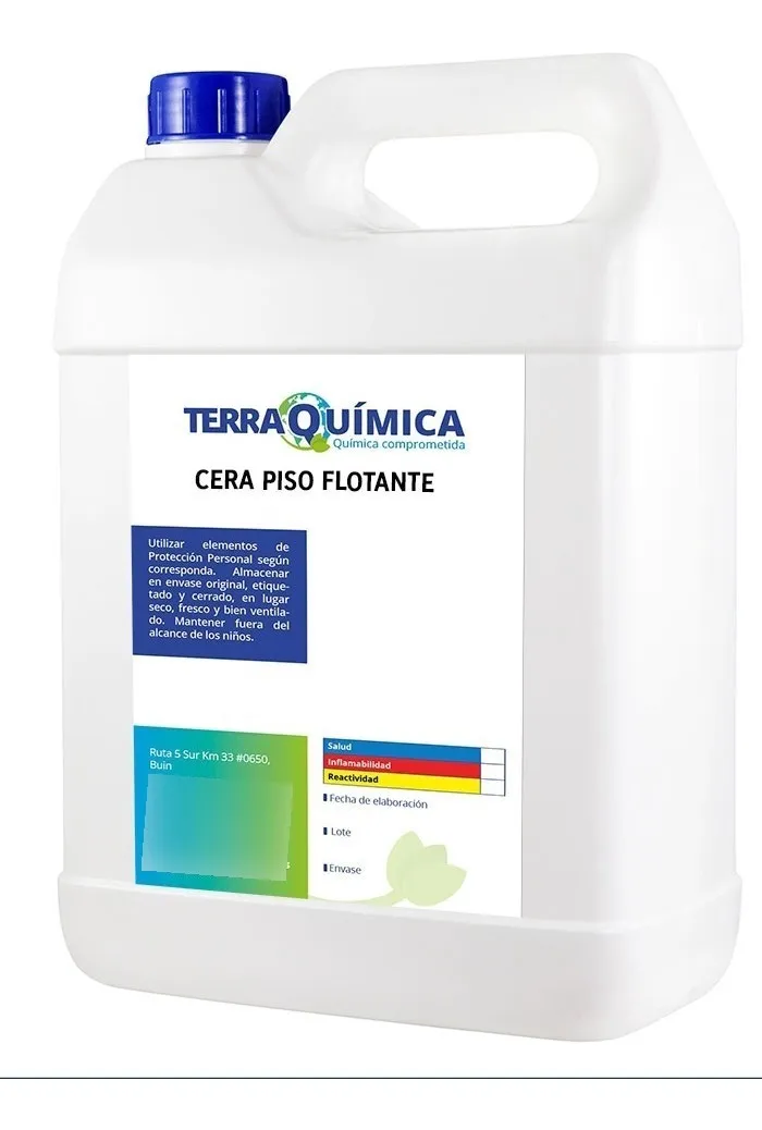 CERA LIQUIDA PISO FLOTANTE 5 LITROS TERRAQUIMICA CERA LIQUIDA PISO FLOTANTE 5 LITROS TERRAQUIMICA - Imagen 1