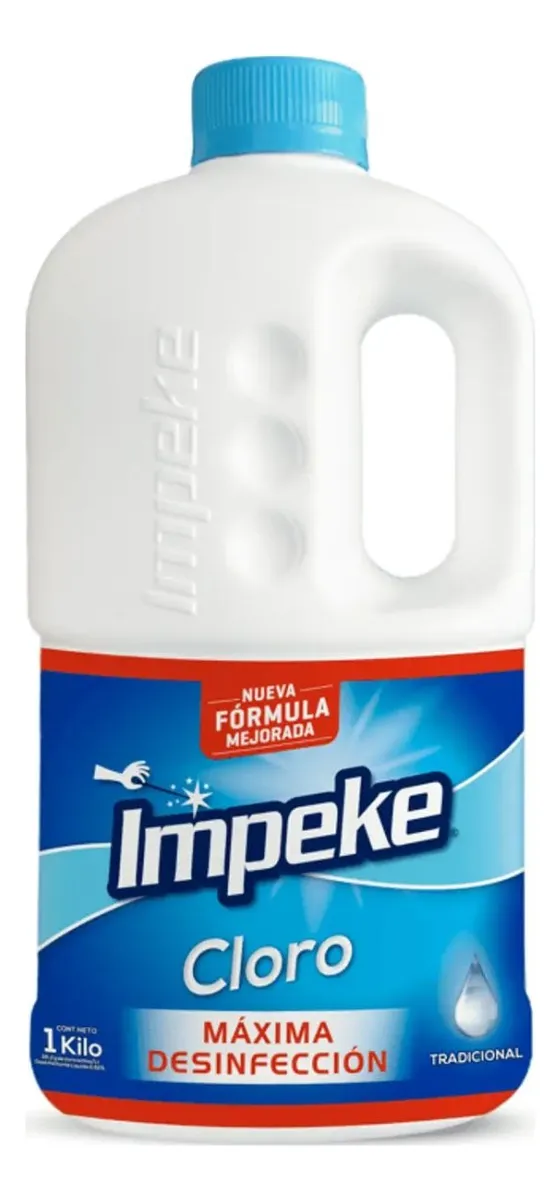 CLORO LIQUIDO ULTRAPODER 1LT IMPEKE CLORO LIQUIDO ULTRAPODER 1LT IMPEKE - Imagen 1