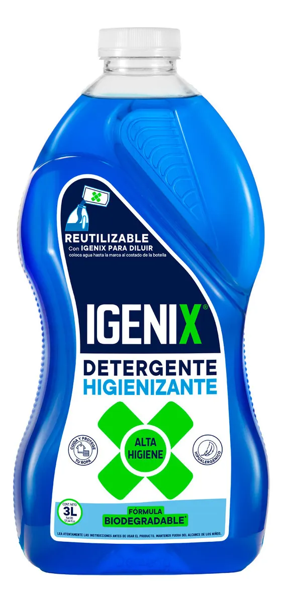 DETERGENTE DILUIDO IGENIX 3LT DETERGENTE DILUIDO IGENIX 3LT - Imagen 1