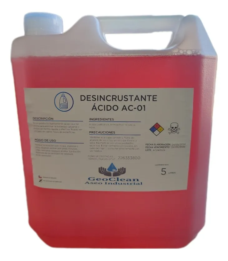 ECODOX 01 DESINCRUSTANTE 20 LTR ECODOX 01 DESINCRUSTANTE 20 LTR - Imagen 1