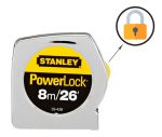 FLEXOMETRO POWERLOCK 8M / 26' STANLEY