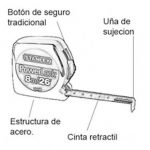 FLEXOMETRO POWERLOCK 8M / 26' STANLEY - Imagen 2