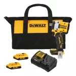 LLAVE DE IMPACTO 1/2 300FT-LBS BOLSO+CARG+2 BAT DEWALT