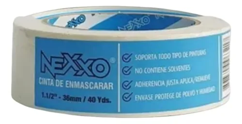 MASKING TAPE 1 1 2 x 40 MTS NEXXO MASKING TAPE 1 1/2" x 40 MTS NEXXO - Imagen 1