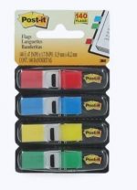 BANDERITA ADHESIVA 2IN X 1.5IN 3M DURABLE 4 COLORES