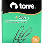 CLIPS METAL 33MM DE 100 UNIDADES TORRE
