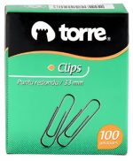 CLIPS METAL 33MM DE 100 UNIDADES TORRE