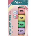 DESTACADORES PASTEL MINI 6 COLORES TORRE