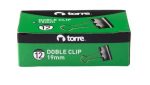 DOBLE CLIP NEGRO 19MM X 12UN TORRE