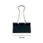 DOBLE CLIP NEGRO 32MM X 12UN FULTONS - Imagen 3