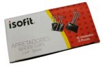 DOBLE CLIP NEGRO 32MM X 12UN ISOFIT - Imagen 3
