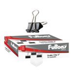 DOBLE CLIP NEGRO 51MM X 12UN FULTONS - Imagen 2