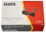DOBLE CLIP NEGRO 51MM X 12UN ISOFIT - Imagen 3