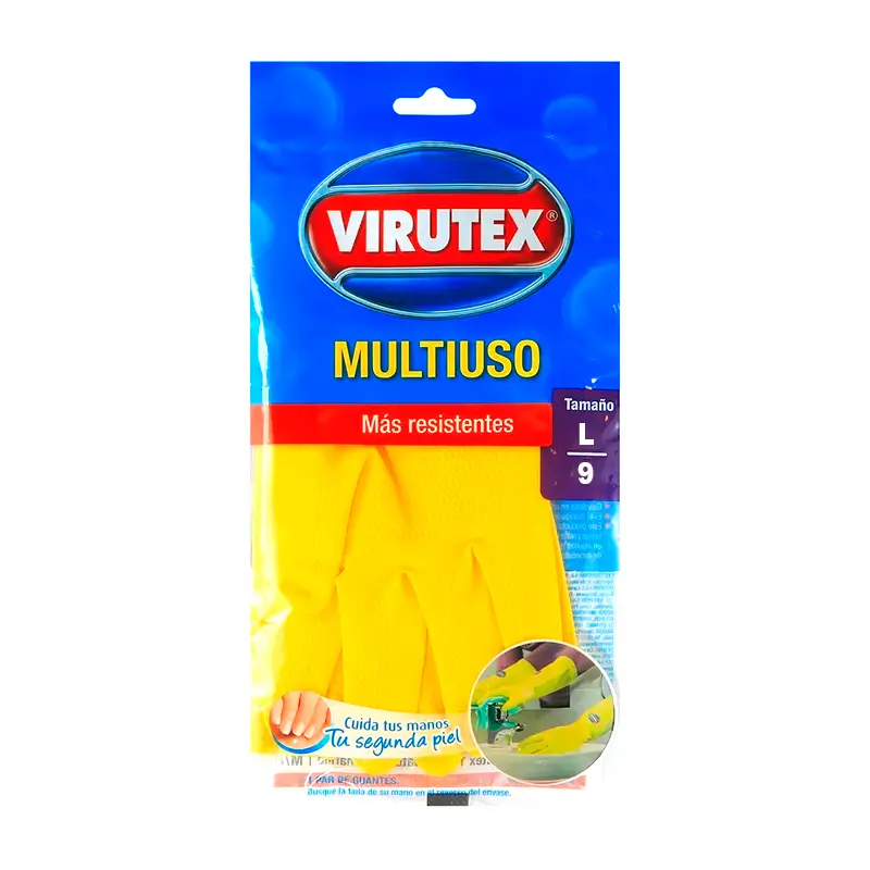 GUANTE LATEX DOMESTICO TALLA L GUANTE LATEX DOMESTICO TALLA L - Imagen 1