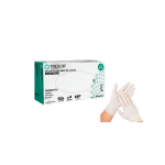 GUANTES DE EXAMINACIÓN CON POLVO LÁTEX TALLA L BLANCO 100 UNIDADES