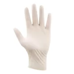 GUANTES DE EXAMINACIÓN CON POLVO LÁTEX TALLA L BLANCO 100 UNIDADES - Imagen 2