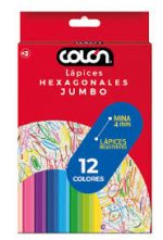 LAPICES DE COLORES 12 UNID JUMBO COLON - Imagen 2