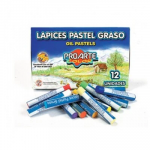 LAPICES PASTEL GRASO 12 COLORES PROARTE