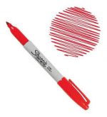 MARCADOR CD PUNTA FINA ROJA SHARPIE - Imagen 2