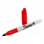 MARCADOR CD PUNTA FINA ROJA SHARPIE