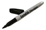 MARCADOR PERMANENTE PUNTA FINA NEGRO ISOFIT - Imagen 2
