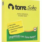 NOTA ADHESIVA 76x76 MM AMARILLO 100HJS TORRE