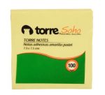 NOTAS ADHESIVAS TORRE AMARILLA NEON 7.6X7.6 CM 100H - Imagen 2