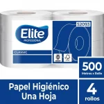 PAPEL HIGIENICO 500MTRS X 4 UNIDADES ELITE