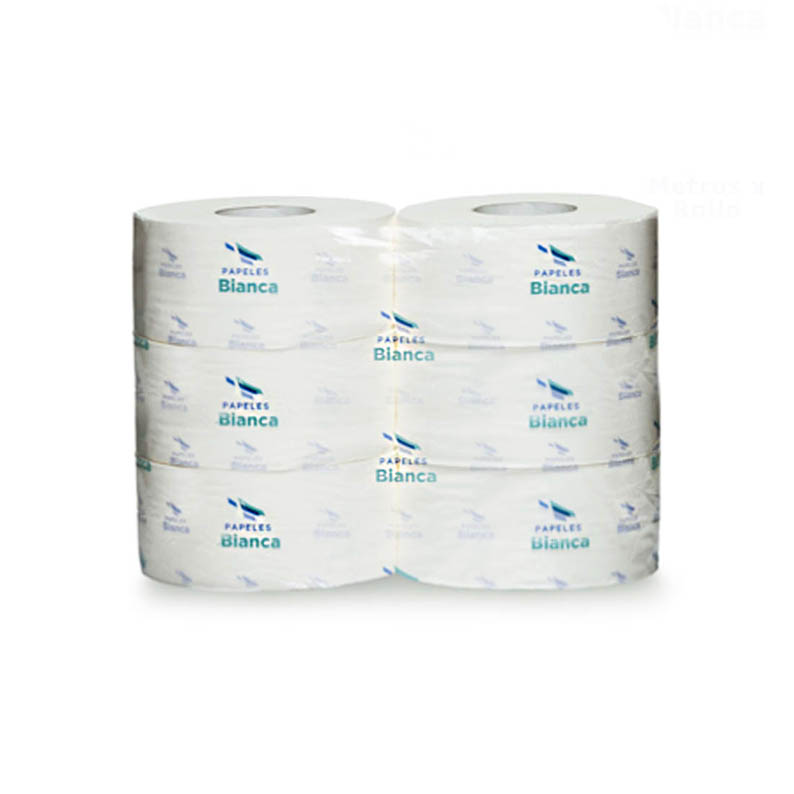 PAPEL HIGIENICO JUMBO STANDAR 6X300 BIANCA PAPEL HIGIENICO JUMBO STANDAR 6X300 BIANCA - Imagen 1