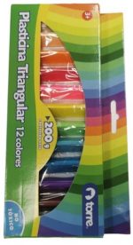 PLASTICINA TRIANGULAR 12 COLORES TORRE - Imagen 3