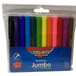 PLUMONES 12 COLORES JUMBO PROARTE