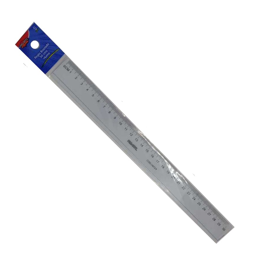 REGLA BISELADA 30CM HUMO PROARTE- REGLA BISELADA 30CM HUMO PROARTE - Imagen 1