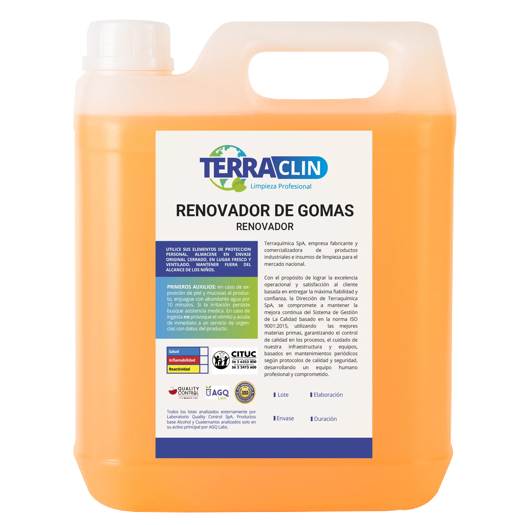 RENOVADOR DE GOMAS BIDON 5LTS TERRACLIN RENOVADOR DE GOMAS BIDON 5LTS TERRACLIN - Imagen 1