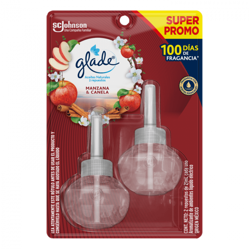 REPUESTO DESODORANTE AMBIENTAL GLADE ELÉCTRICO X 2 UNIDADES REPUESTO DESODORANTE AMBIENTAL GLADE ELÉCTRICO X 2 UNIDADES - Imagen 1
