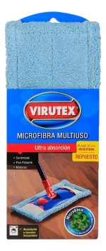 REPUESTO MOPA PLANA MICROFIBRA 35 CM VIRUTEX - Imagen 3