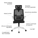 SILLA ESCRITORIO ERGONOMICA - Imagen 3