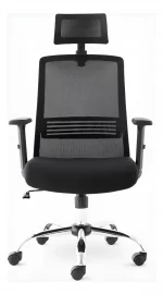 SILLA ERGONOMICA EJECUTIVA NEW CUBA CABECERA Y APOYABRAZOS REGULABLES