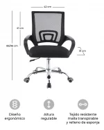SILLA OFICINA SIN CABECERA - Imagen 3