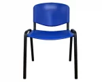 SILLA VISITA ISO PLASTICA AZUL - Imagen 3