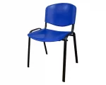 SILLA VISITA ISO PLASTICA AZUL