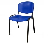 SILLA VISITA ISO PLASTICA AZUL